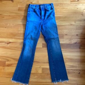 Mother Denim The Hustler Ankle Fray Sz 24